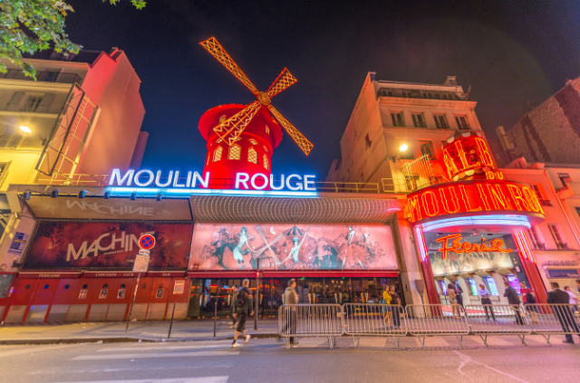 Dinner show cabaret in Paris France Moulin Rouge